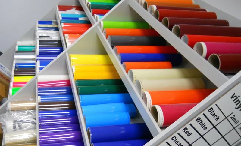 Modern interior with three tables and chairs
